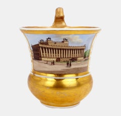 KPM Ansichtsbecher mit Altes Museum, um 1830 / - Die Geburt des Spree-Athens -