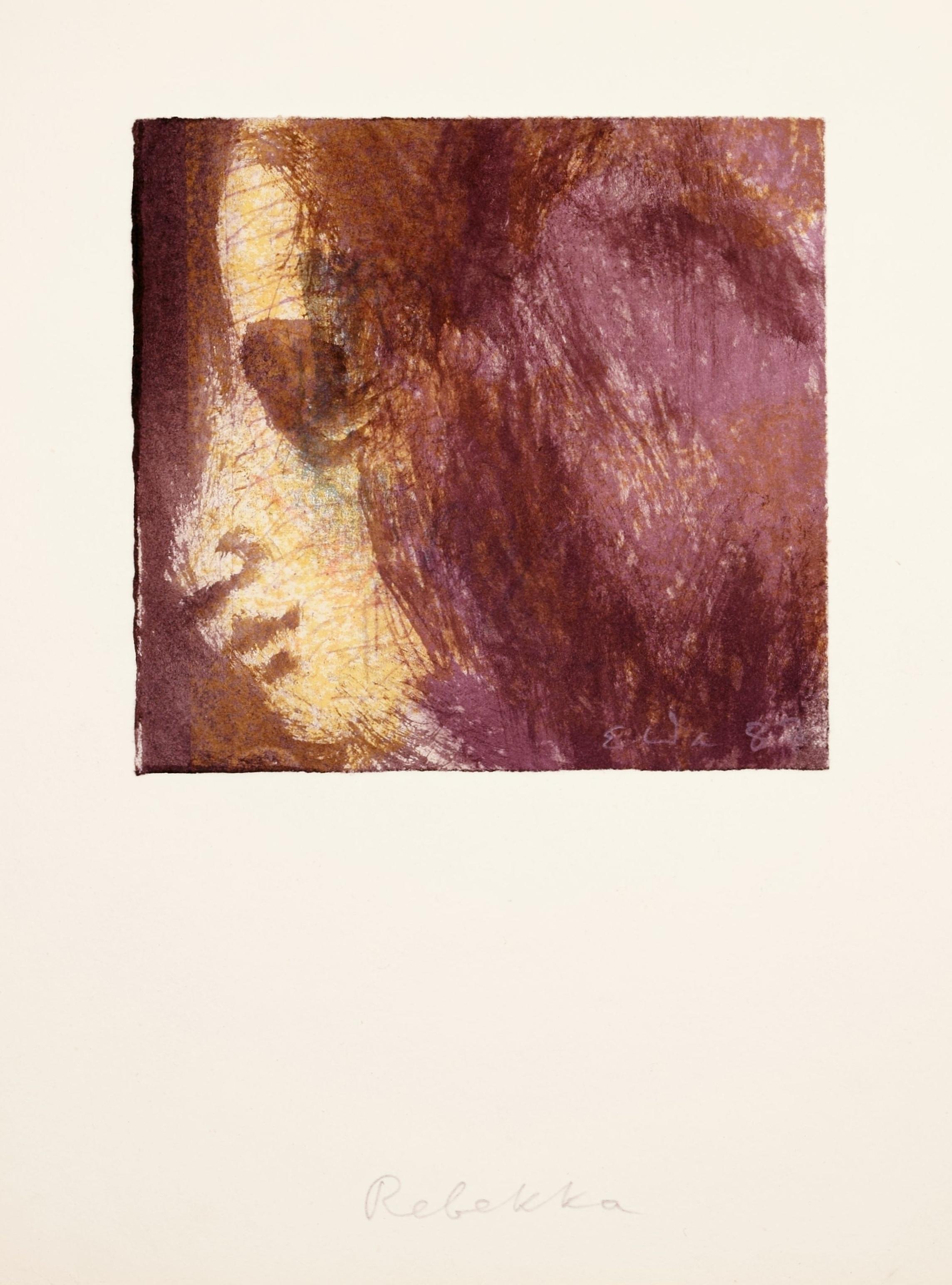 Emil Wachter Figurative Art - Rebekka / - Rebekka's Appearance -