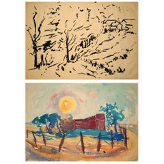 Herbst verso Sommer Landschaft / - Imagined Landscape -
