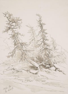 Landscape Drawings and Watercolors