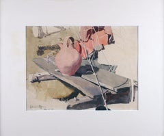 Pichet en argile sur un banc - L'essence de l'argile révélée par la lumière du soleil -