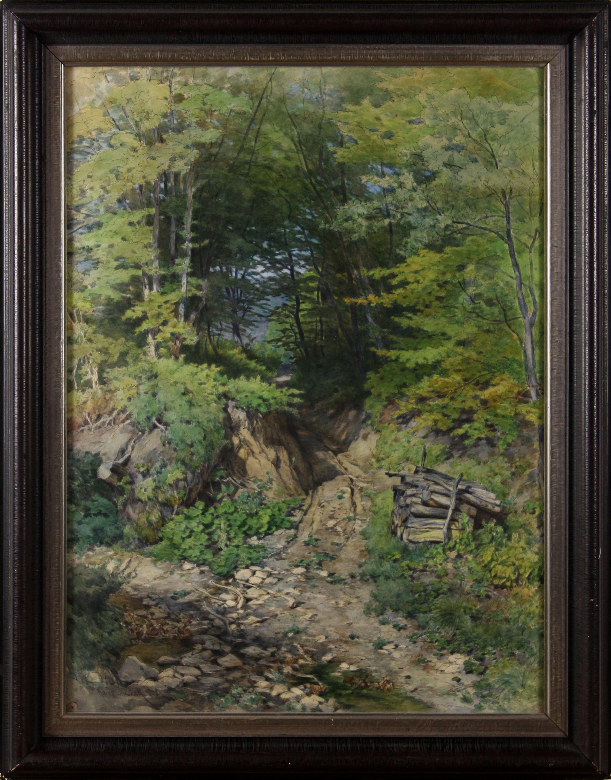 Shady hollow way - Into the heart of the forest - - Art by Hans Dvoràk
