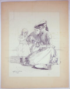 Feeding the Kittens - Little cat mother -