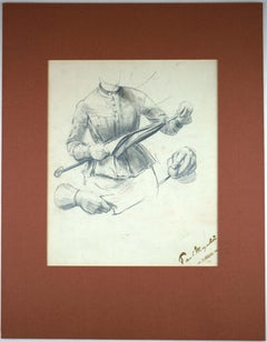 Study with Torso, Hands, and Umbrella - The characteristic of the inconspicuous