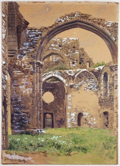 Les ruines de l'église Sainte-Clément à Visby, Suède / - Réalisme réaliste -