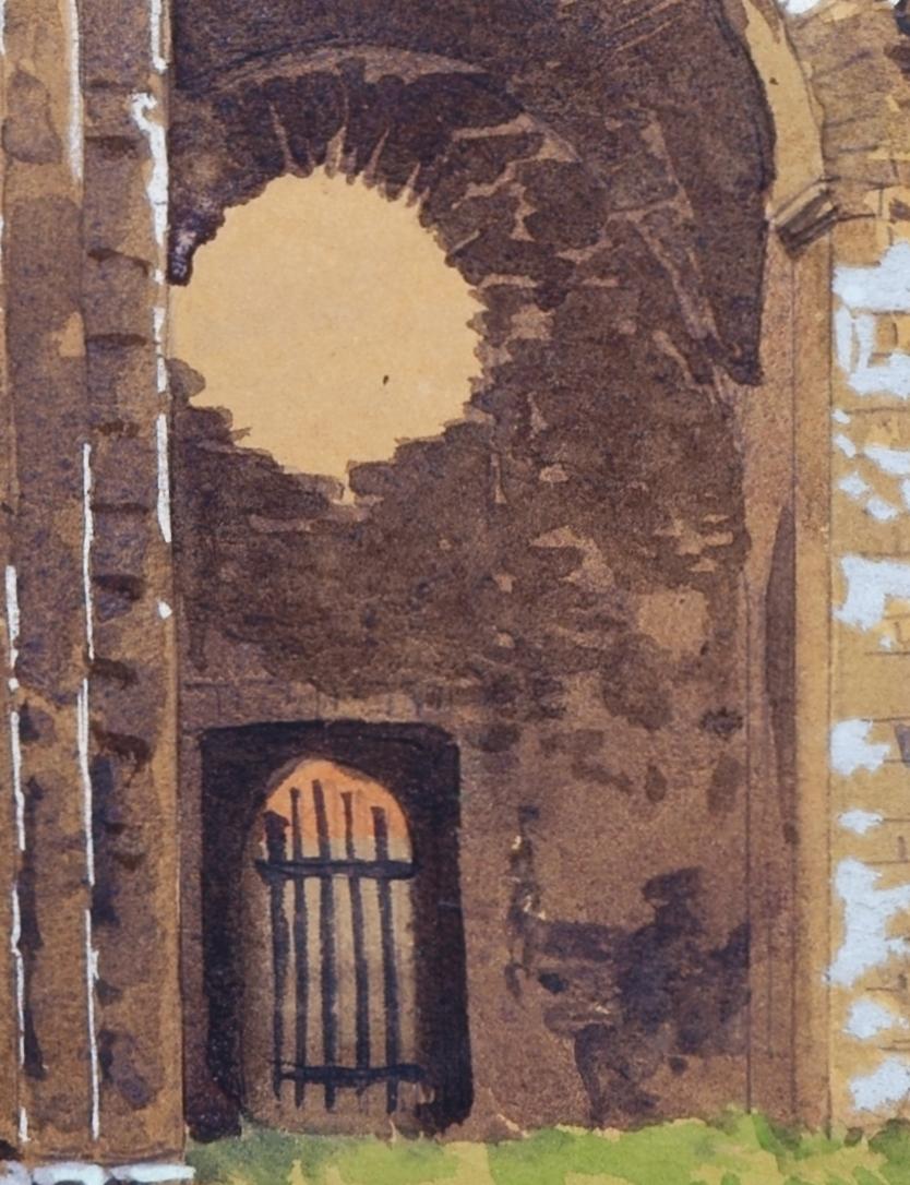 nun ruins painting