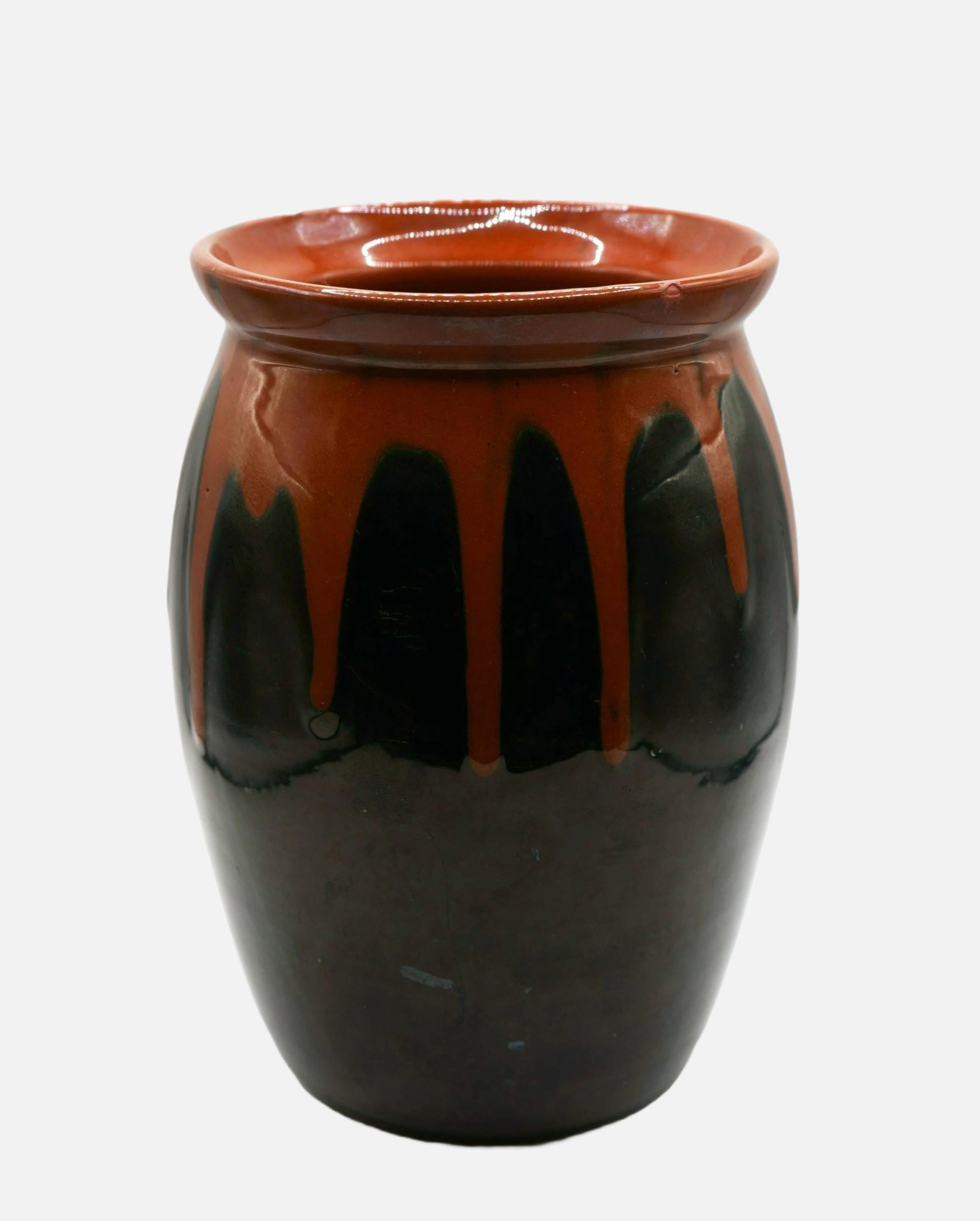 Kunsttöpferei Kandern, Bulbous vase with gradient glaze / - Inner abundance - - Art Nouveau Art by Max Laeuger