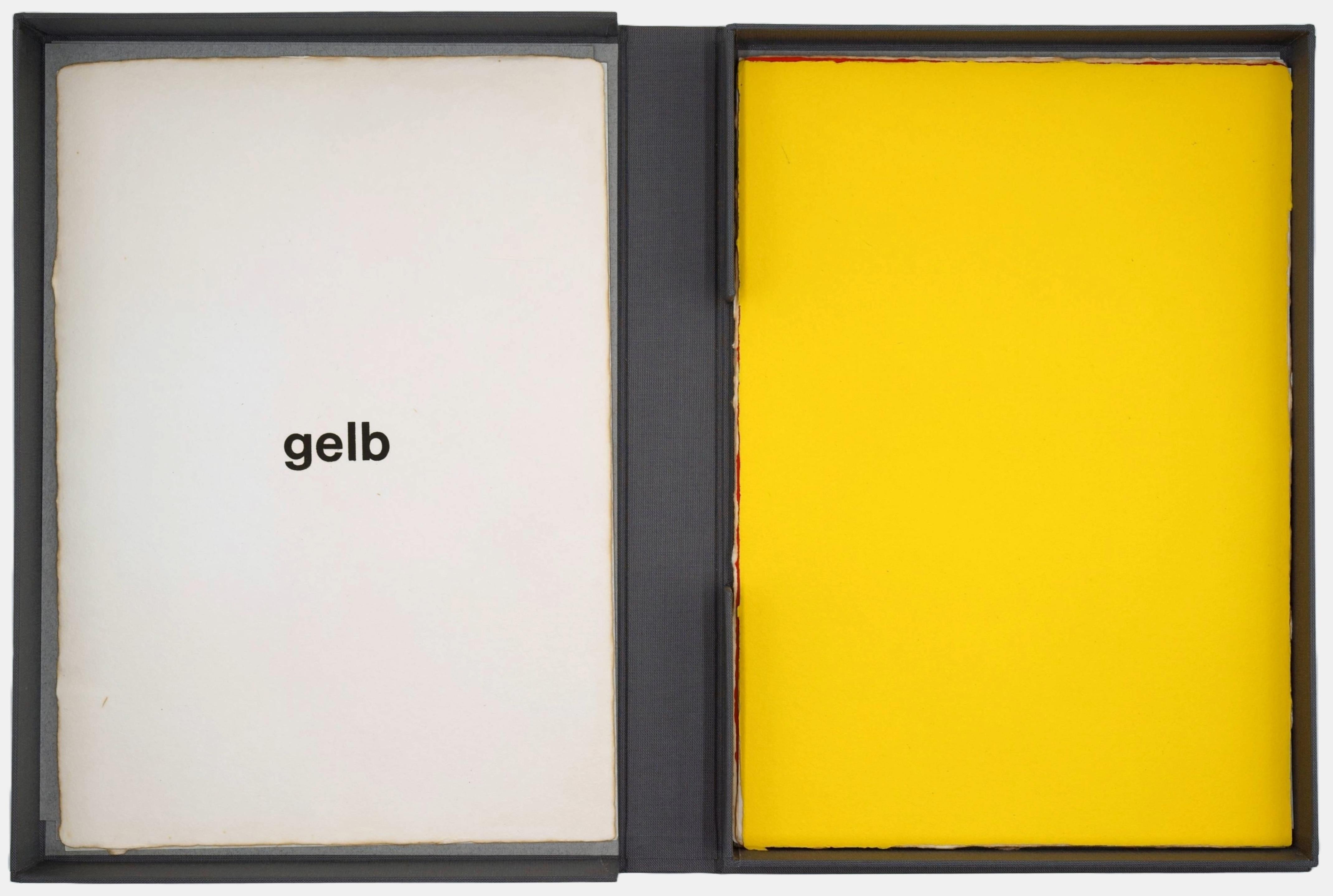 Colors / - The Pictures of Concepts - - Minimalist Print by Heinz Gappmayr