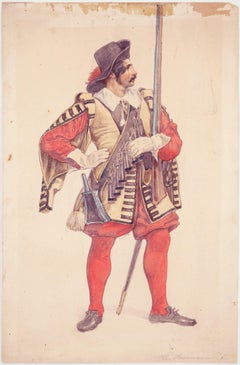 Der Schauspieler Karl Seydelmann als Soldat / - Die Ausdruckskraft einer einfachen Pose -