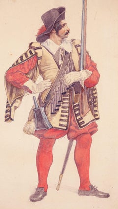 Der Schauspieler Karl Seydelmann als Soldat / - Die Ausdruckskraft einer einfachen Pose -