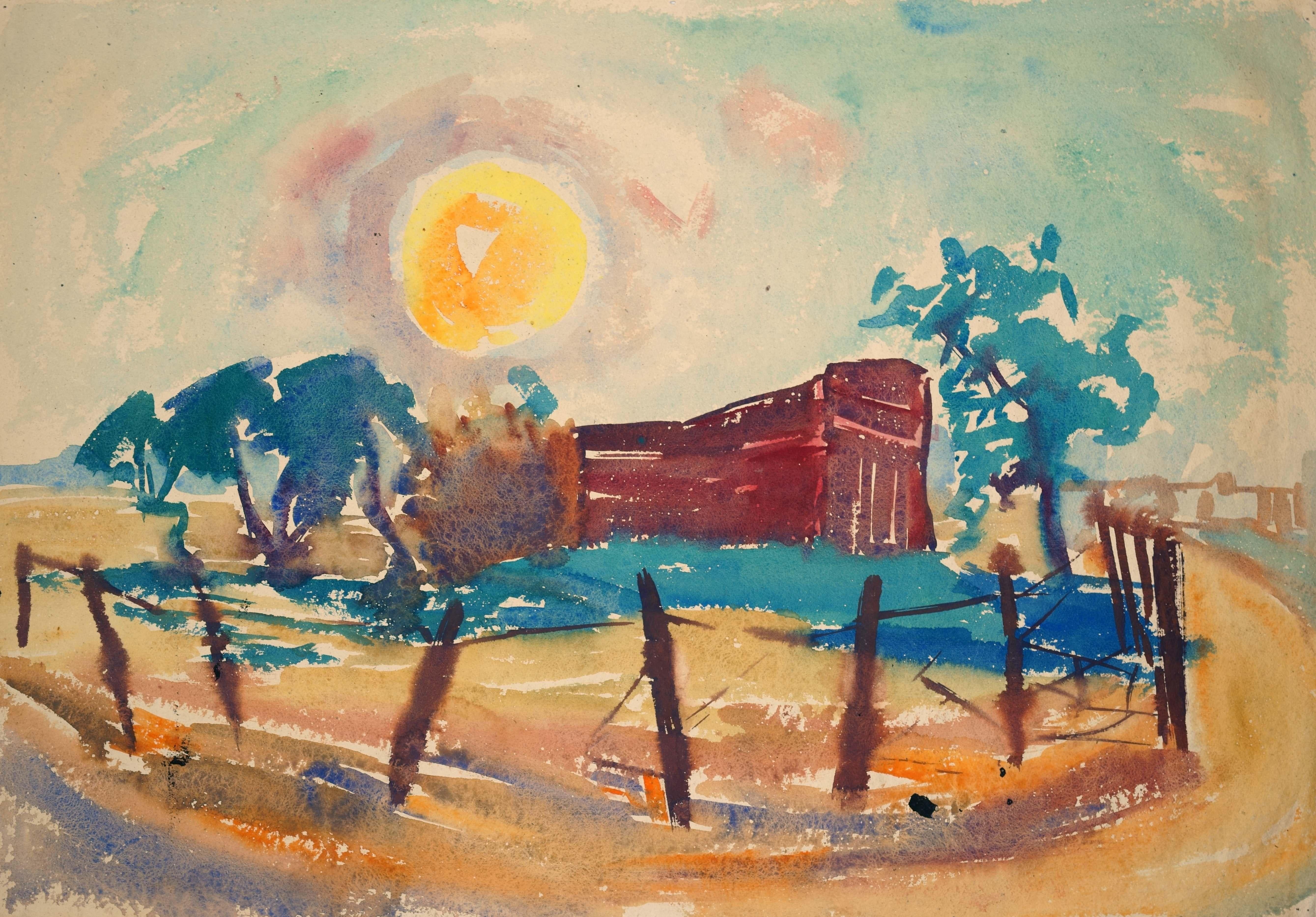 Otoño verso Paisaje de verano / - Paisaje imaginado - en venta 2