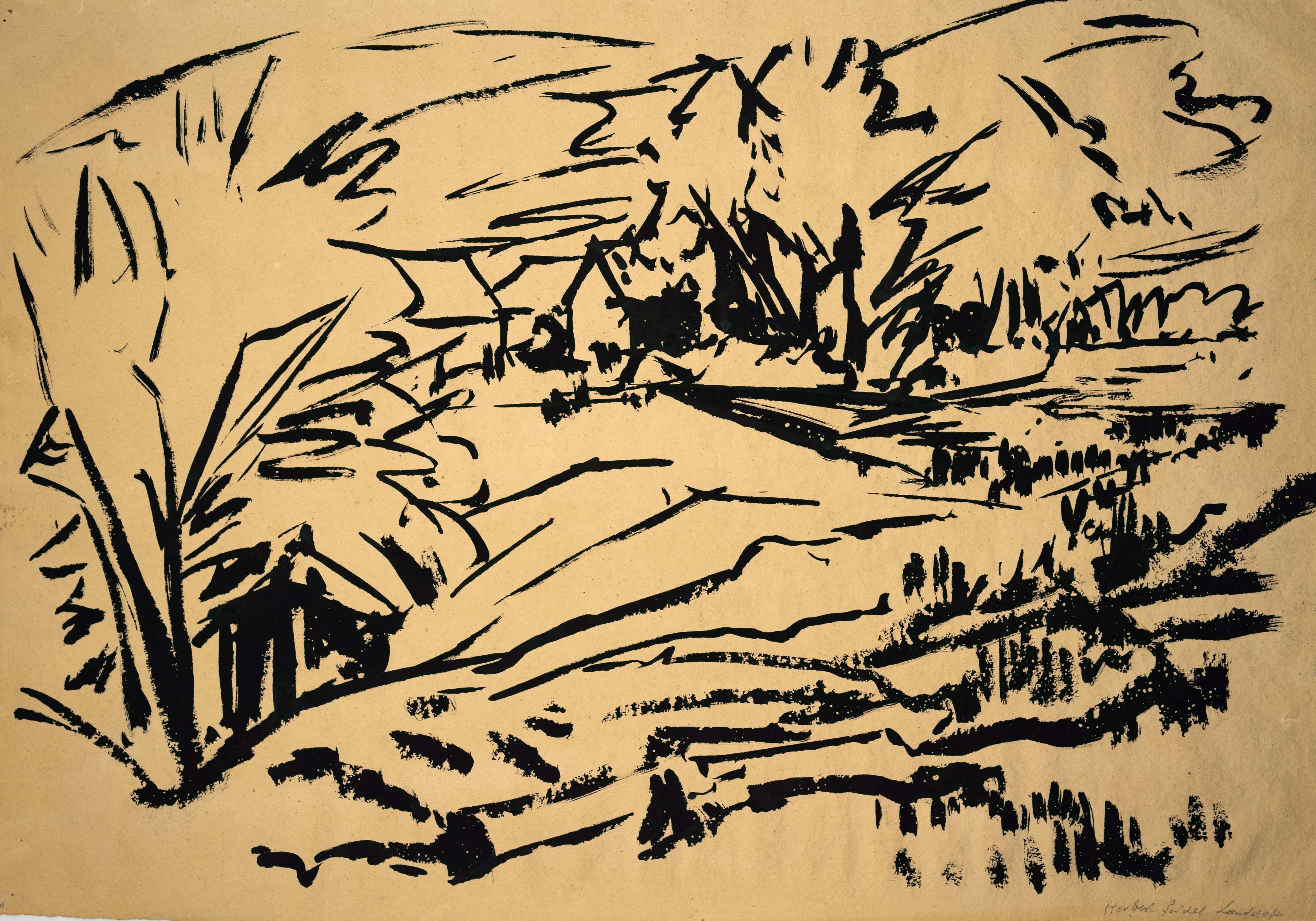 Paysage verso Intérieur de la forêt / - Le paysage comme espace d'imagination - - Art de Herbert Seidel