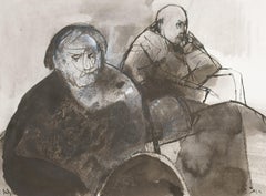 Two sitting old people / - Familiar Strangeness -