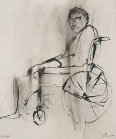 Man in a wheelchair / - Looking to the future -