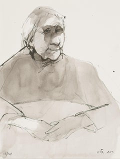 Old Woman at the Table / - Shaded view -
