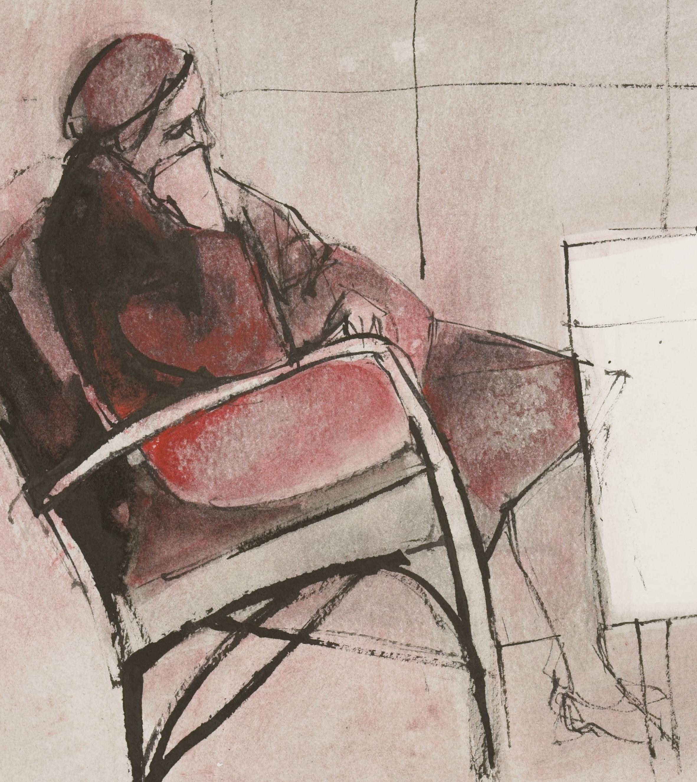 Two old people / - The Inertia of Time - - Art by Ruth Schloss