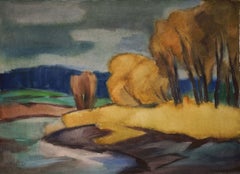 On the Hunte near Oldenburg / - The tension of the landscape -