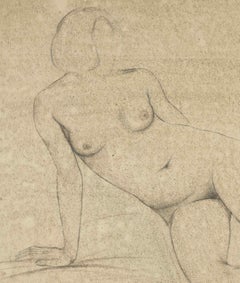 Female Nude, c. 1930 / Art deco nuditiy by an artist from Worpswede