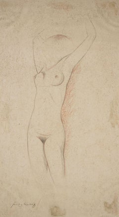 Standing Nude, ca. 1930 / Art deco nuditiy by an artist from Worpswede