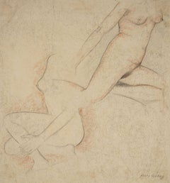 Two Acts in Motion, ca. 1930 / Art deco nuditiy by an artist from Worpswede