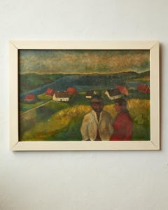 "Limfjorden" by Erik Raadal Portrait Landscape Oil Painting