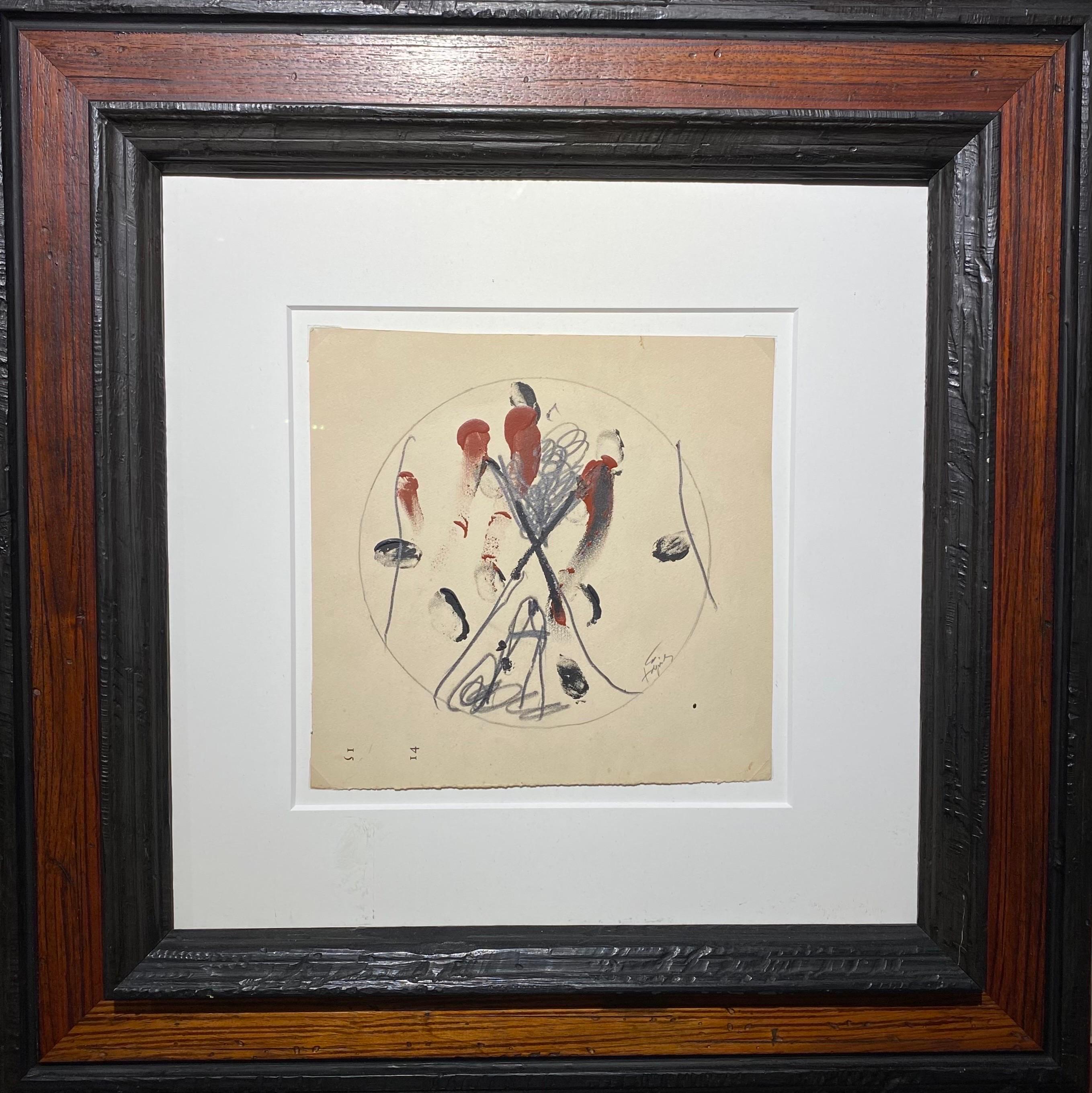 Antoni Tàpies Abstract Drawing - Antoni Tapies
Oval oil