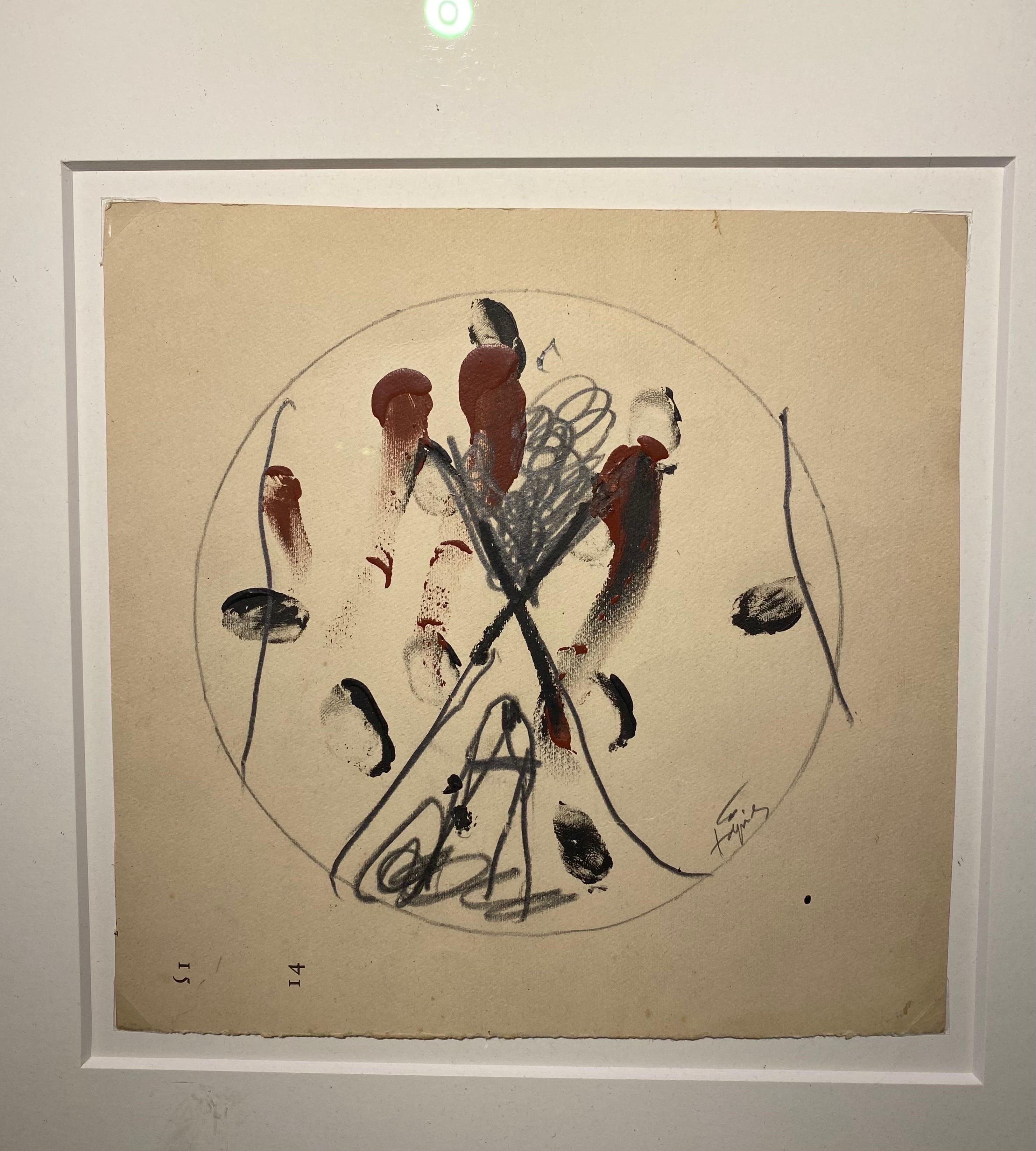 Antoni Tapies
Oval oil - Art by Antoni Tàpies