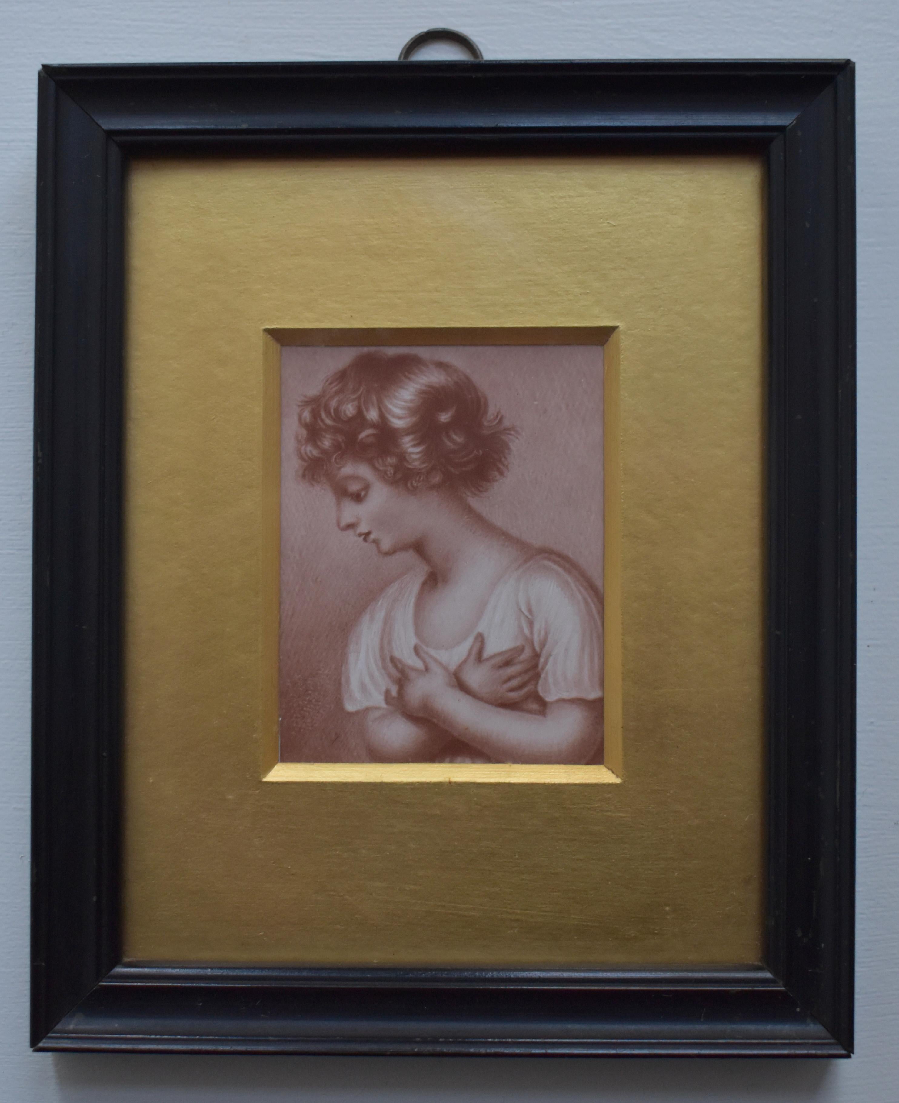 Unknown Portrait – Porträt-Miniatur-Porträt, Letitia Preston Vallancey, um 1765 