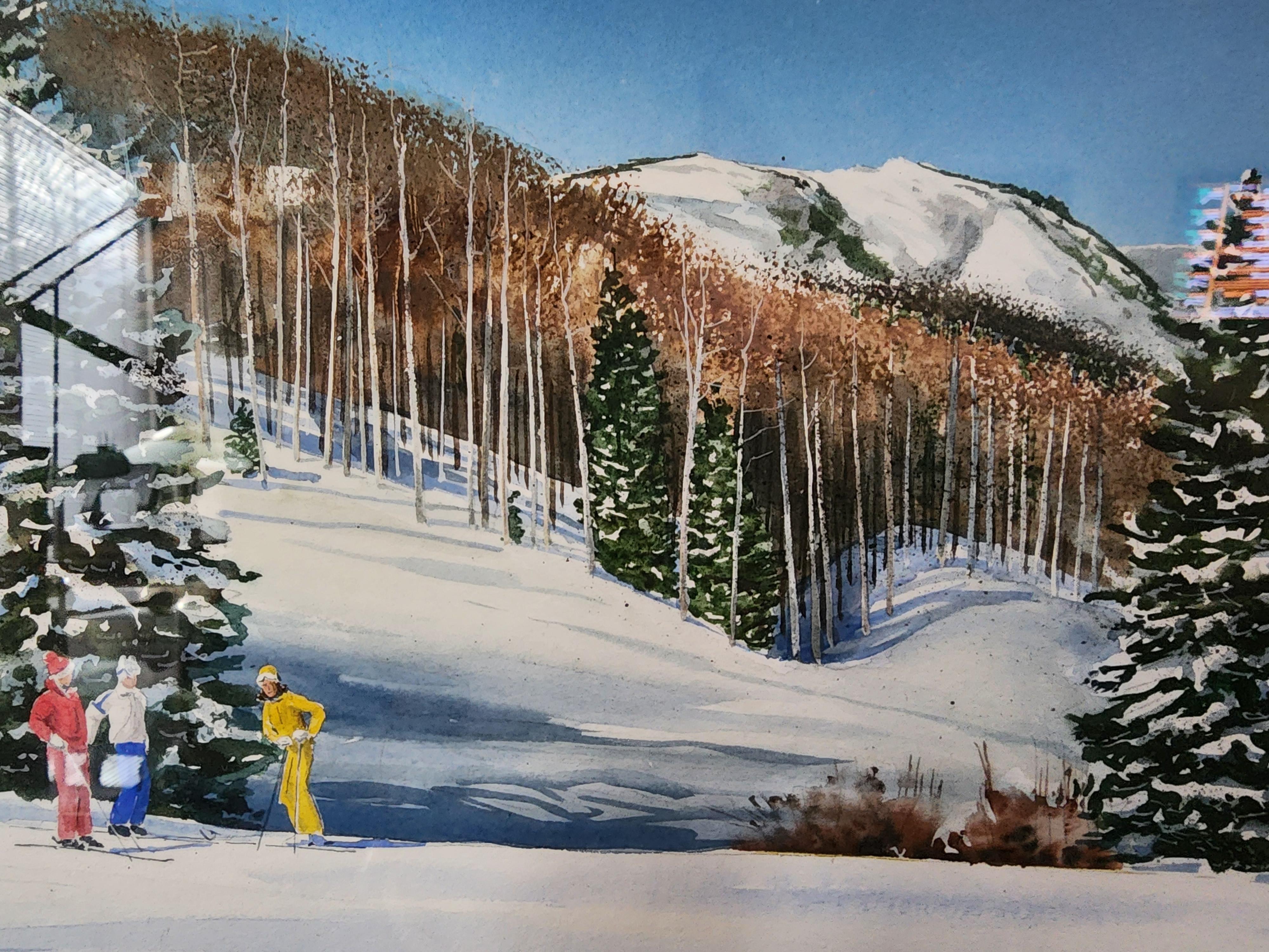 Ski North Carolina - American Realist Art by William Mangum