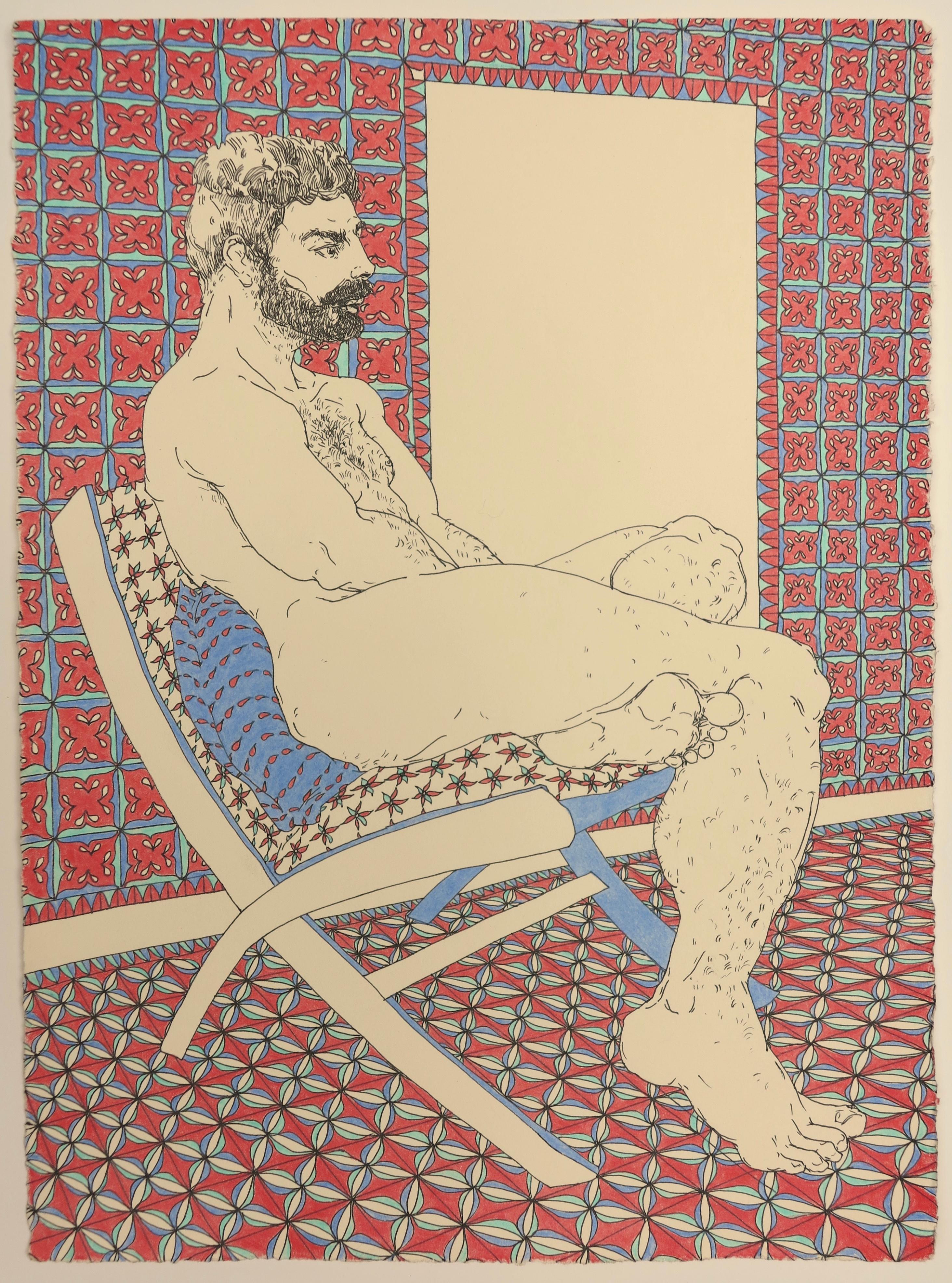 Brian Stremick Portrait - Amir (male nude) 