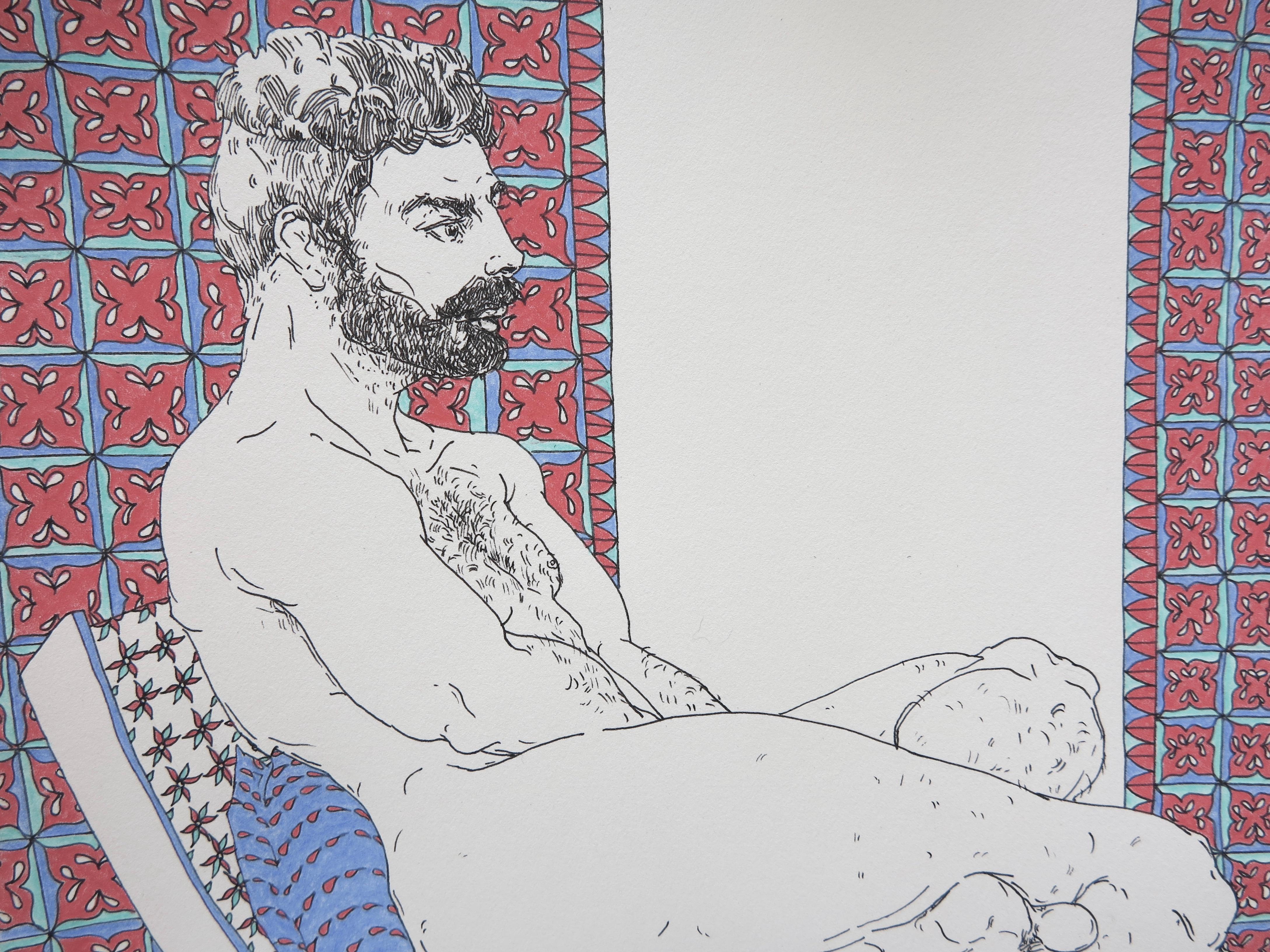 Amir (male nude)  - Art by Brian Stremick