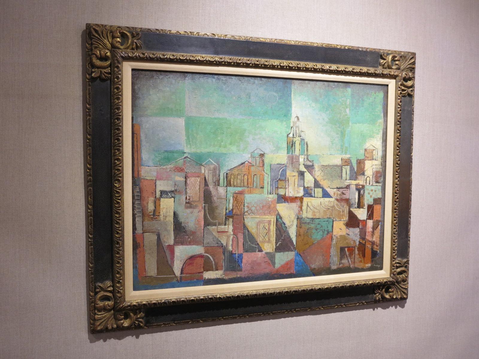 Ville italienne (Cubiste cityscape) en vente 2