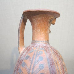 Chimu Inca c.1500 Peruvian terra-cotta anthropomorphic face vase vessel Peru