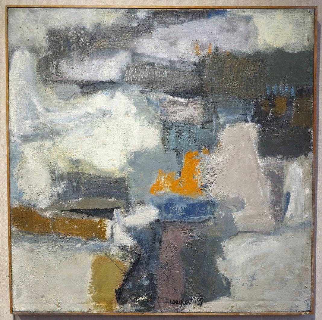 Judith Langland Abstract Painting - Untitled abstract expressionist painting
