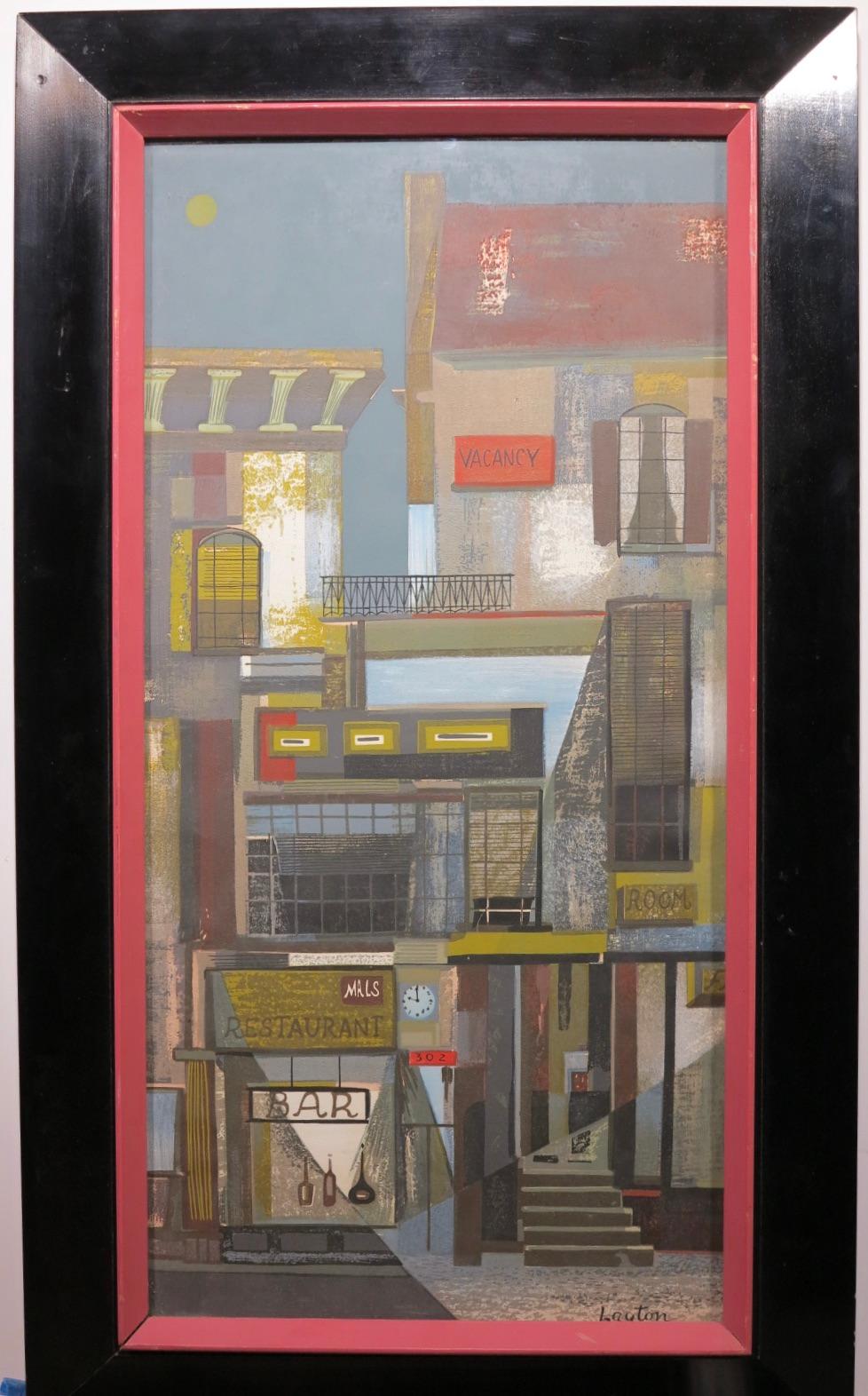Wade Gallery & Mal's Restaurant (Paisajes urbanos de Nueva York) - Print de Margaret Layton 