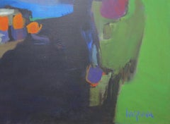 Spring Rain (abstract expressionist landscape)