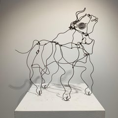 Bull (abstract wire sculpture)