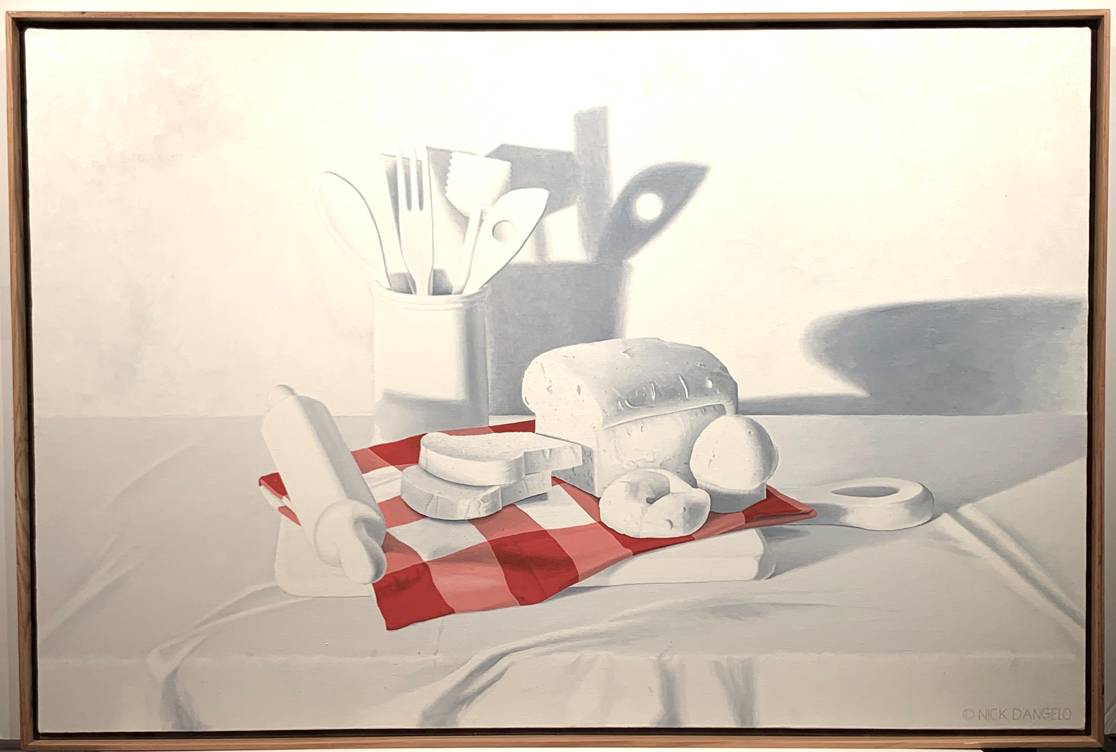 Nick D'Angelo Still-Life Painting - Still Life with Bread Board