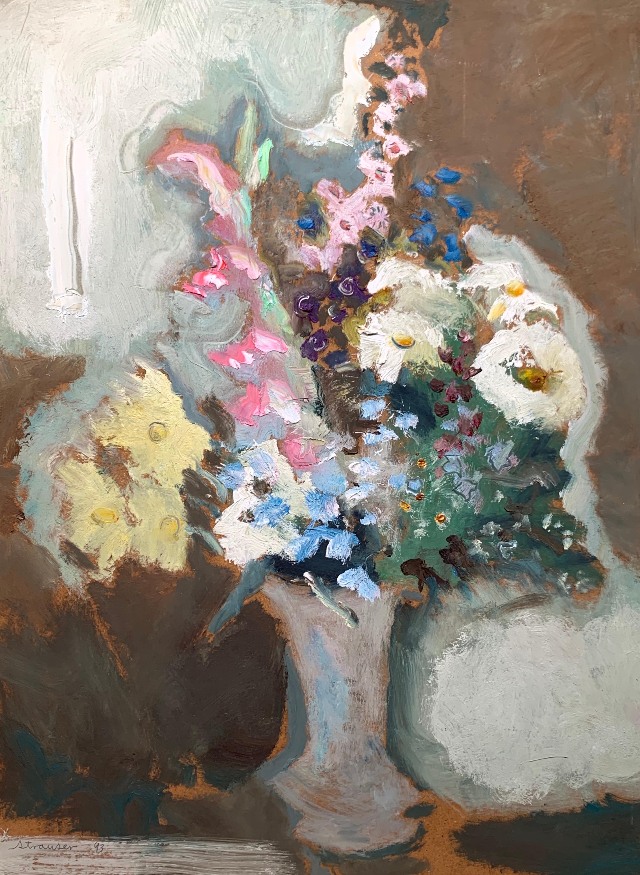 Floral Still Life - Painting by Sterling Strauser