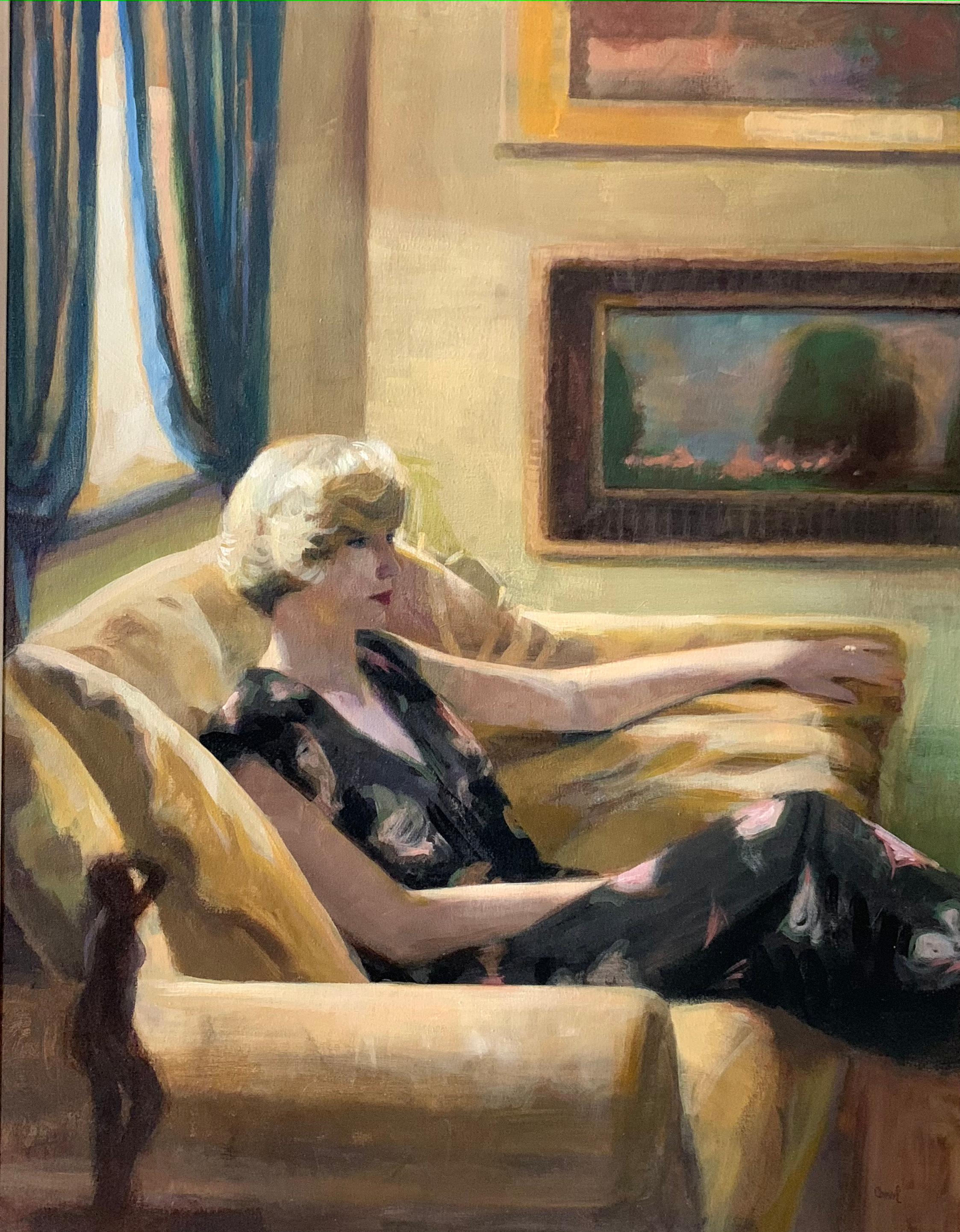 Interior with Woman (portrait) 1
