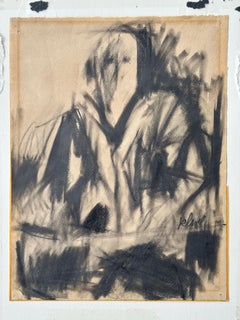 Modernistisches Gemälde ohne Titel (Abstrakte expressionistische figurative Malerei)