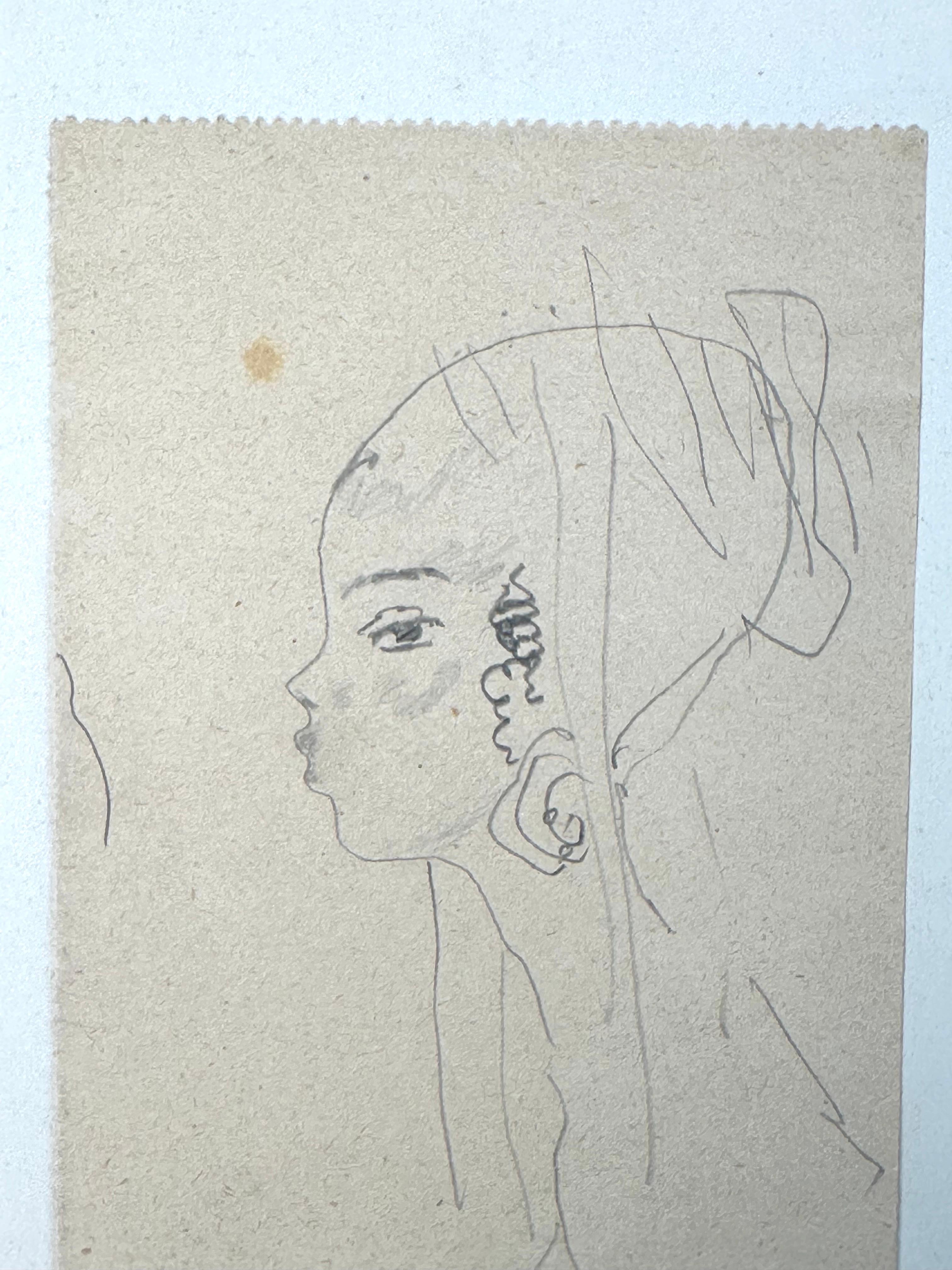Portrait d'une jeune femme - Art déco Art par Bedrich Fritta