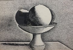 Still Life (New Hope Mid-century Modernist drawing)