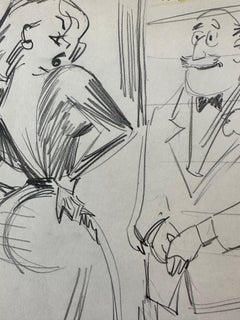 Humorous Gentleman's Magazine cartoon