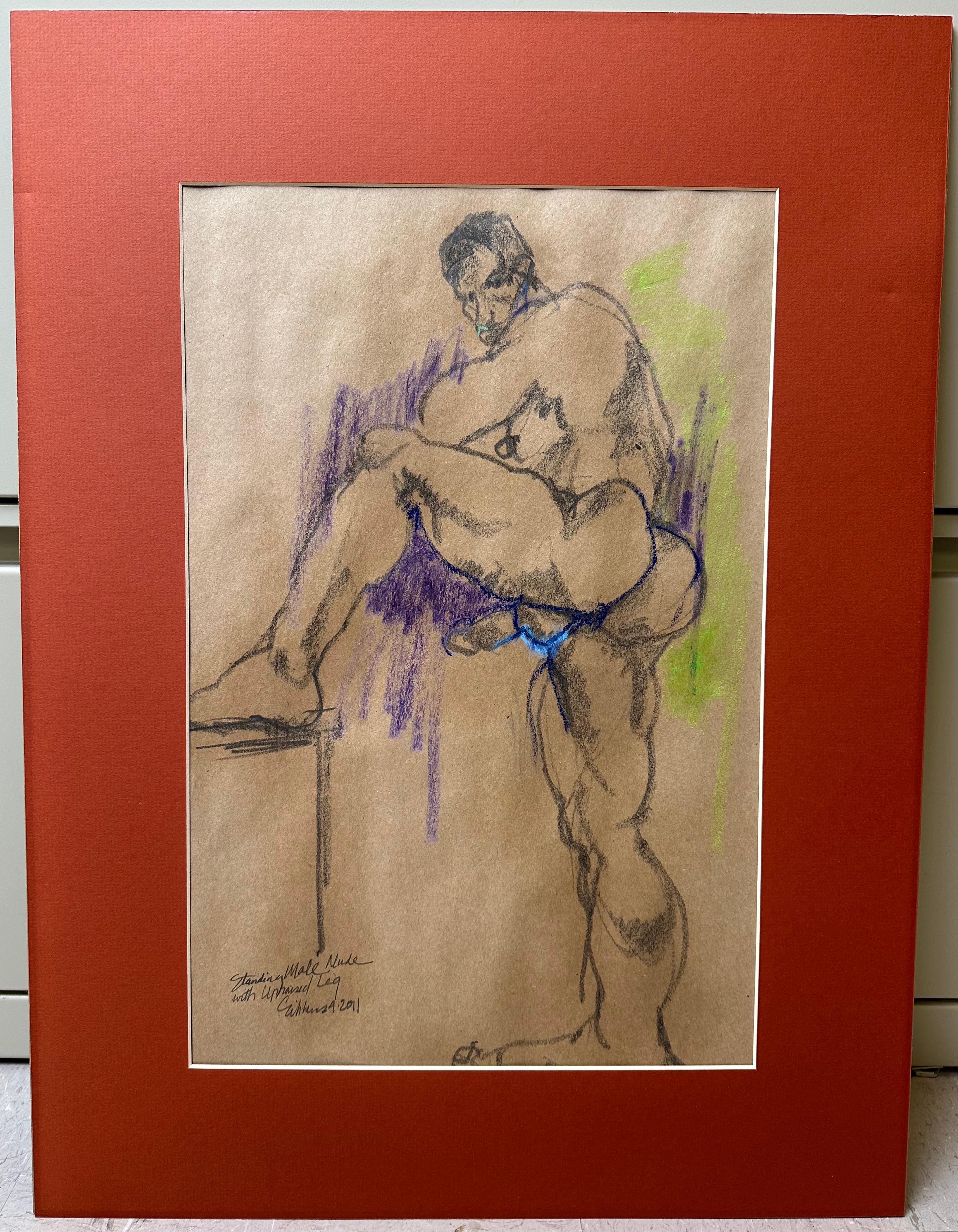 William Sibberns Figurative Art - Erotic Male Nude 
