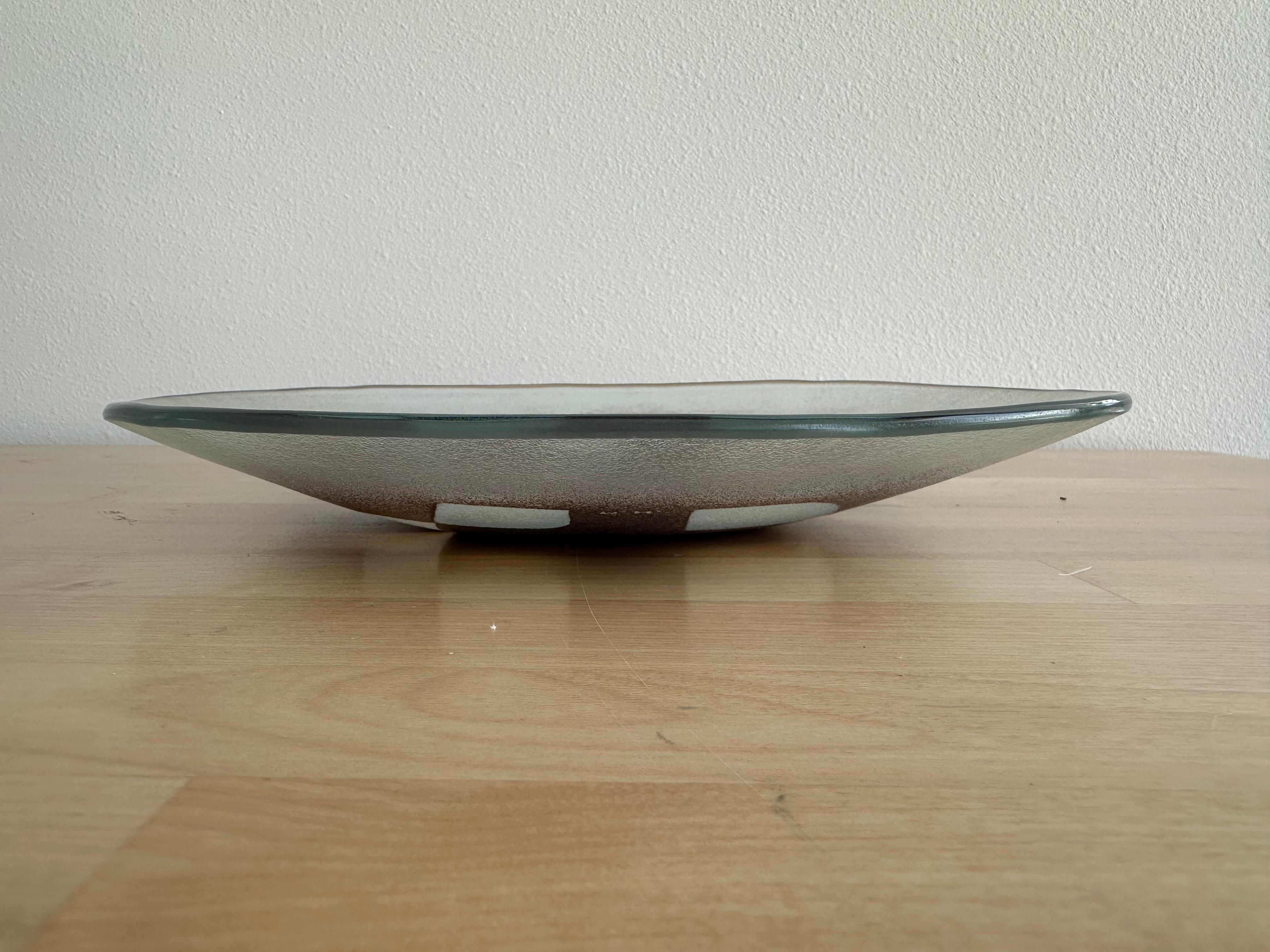 Geometric abstract glass dish  For Sale 5