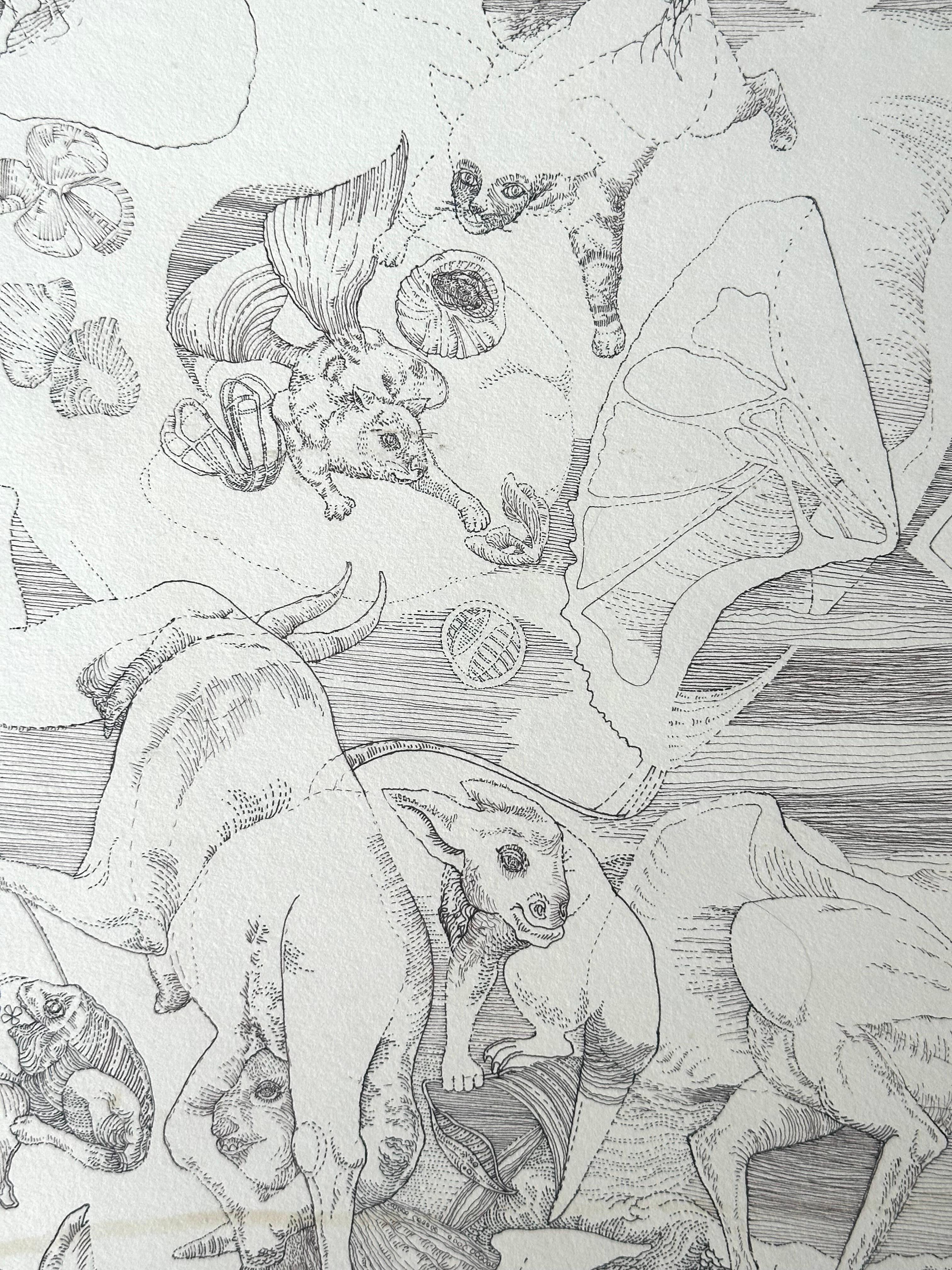Animal Capers (artiste surréaliste noir) - Art de Roland Ayers