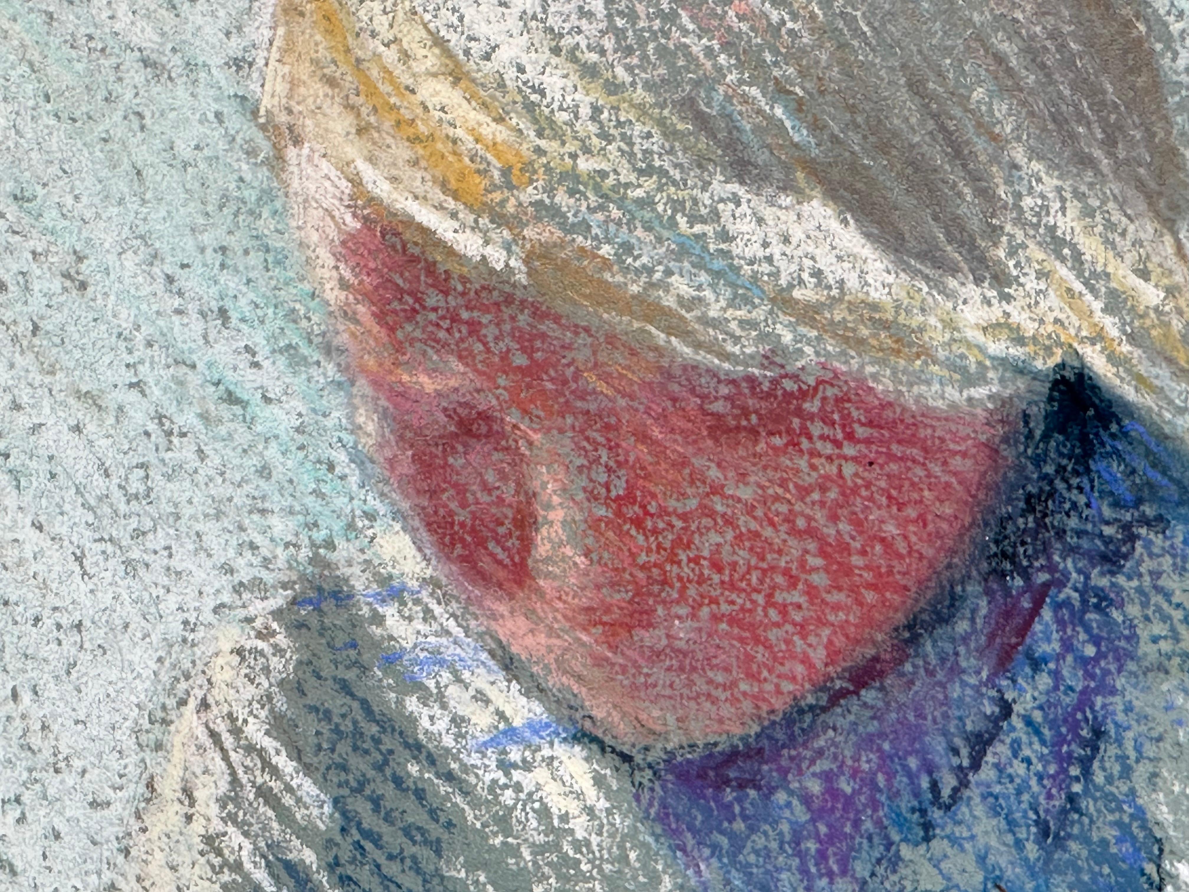Rosemary Bothwell (20th century). Two Boys Fishing, ca. 1975. 

Pastel on paper,  18.75 x 22.75 inches. 

Creasing in upper right corner. Signed lower right. 