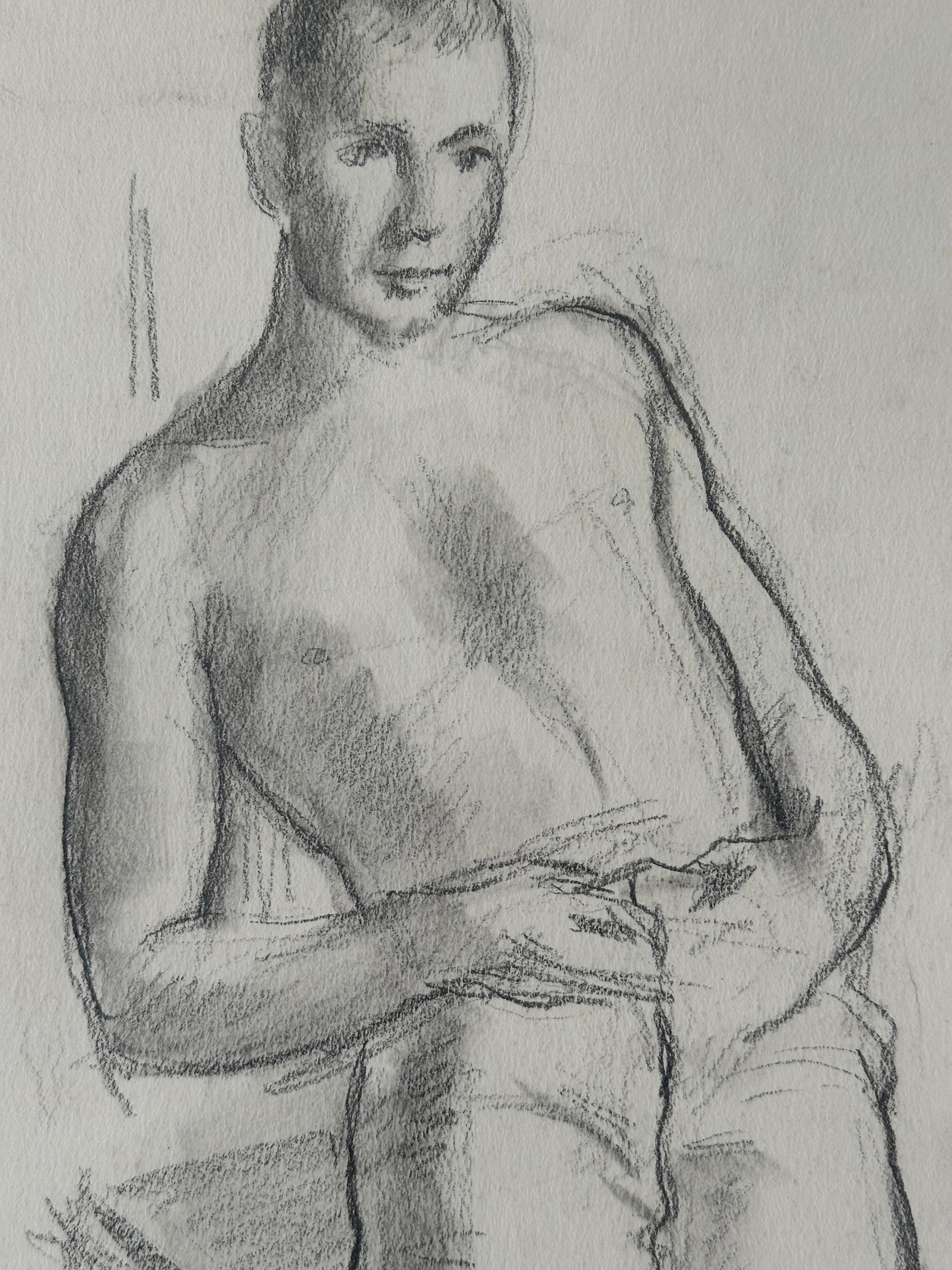 Retrato de hombre joven - Art de Vito Tomasello