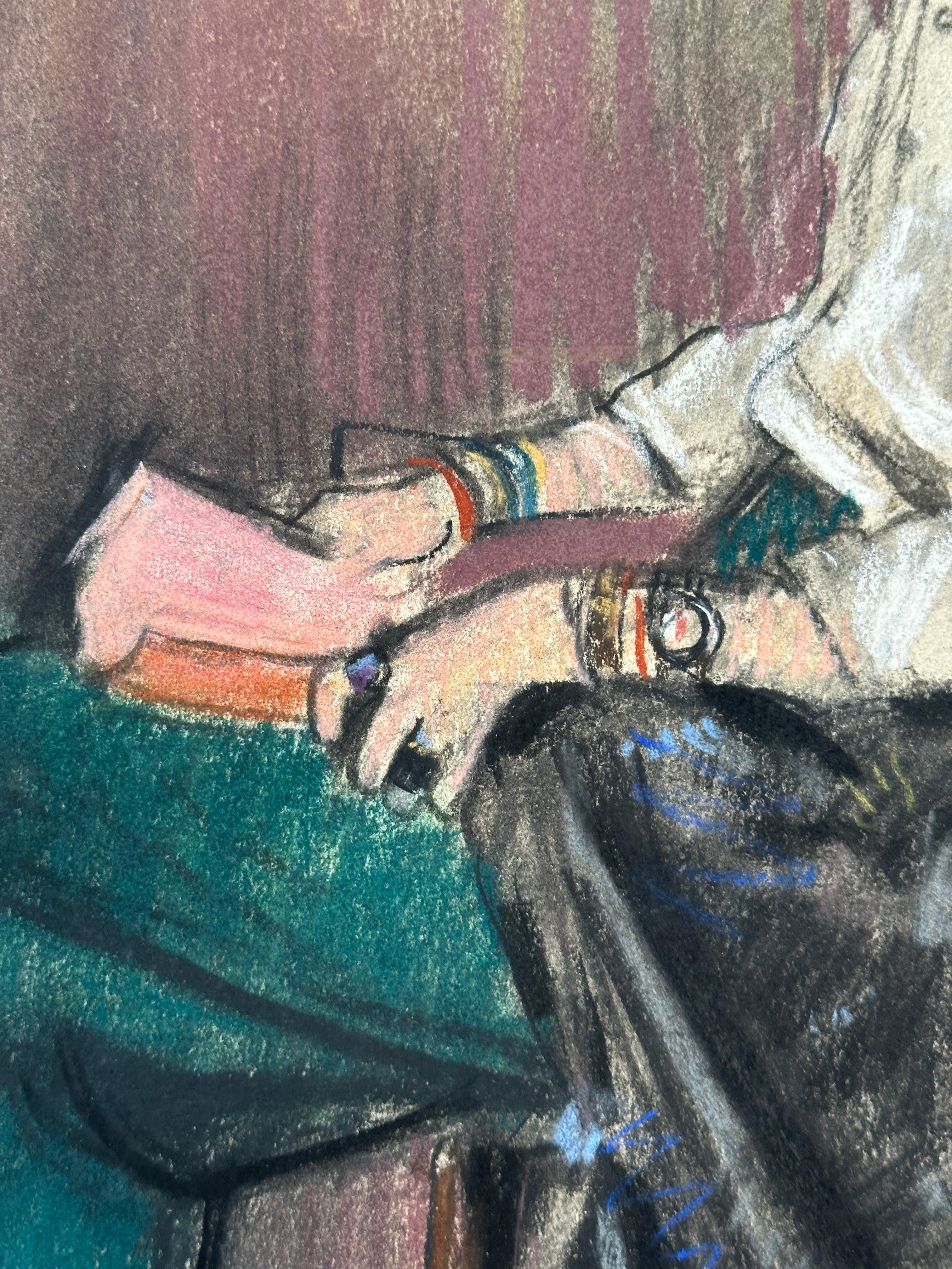 Vito Tomasello. Portrait of Wayne Herman, 1971. Pasel on paper, 18 x 24 inches. Signed and dated upper left. 

A lifetime NYC resident, Tomasello is best known for his male nude drawings and paintings, as well as documenting the Ballet Trocadero